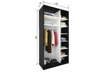 Шафа купе 130 Художнє матування