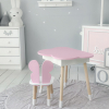 Новинка! Дитячий стіл рожевий тучка з нішею і стільчик метелик рожева 23412