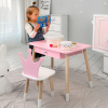 Дитячий столик і стільчиккорона  рожевий. Столик із шухлядою для олівців і розмальовок
