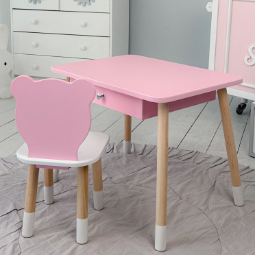 Дитячий стільчик ведмедик 26х26х24см