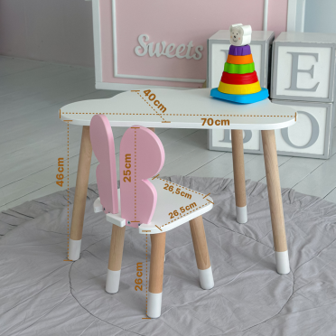 Дитячий столик хмаринка 46х70х40