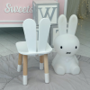 Дитячий стільчик вушка зайчика 26х26х24см
