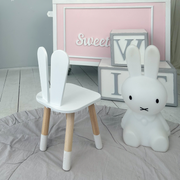 Дитячий стільчик вушка зайчика 26х26х24см