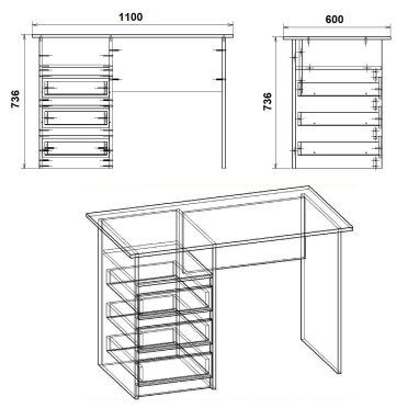 Стіл письмовий Декан