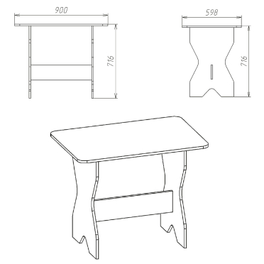 Стіл кухонний КС 1