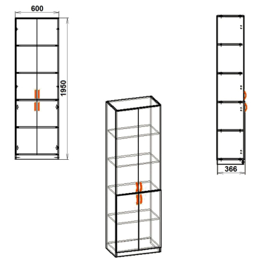Шафа офісна КШ 6