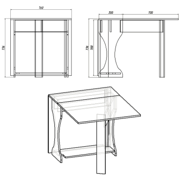 Стіл книжка 4