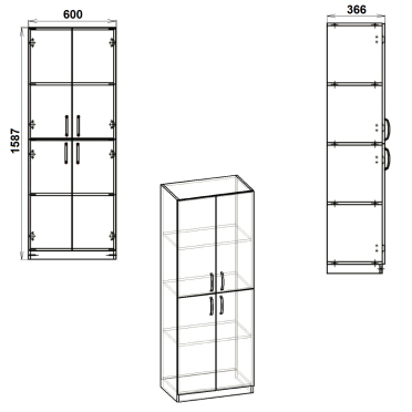 Шафа офісна КШ 12