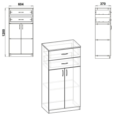 Шафа офісна КШ 14