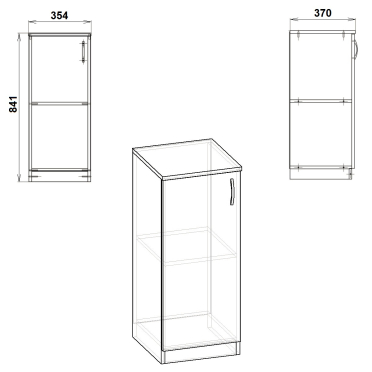 Шафа офісна КШ 18