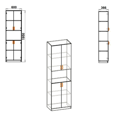 Шафа офісна КШ 5