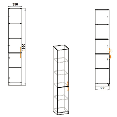 Шафа офісна КШ 9