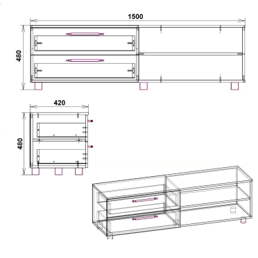 Тумба ТВ 1 МГ4