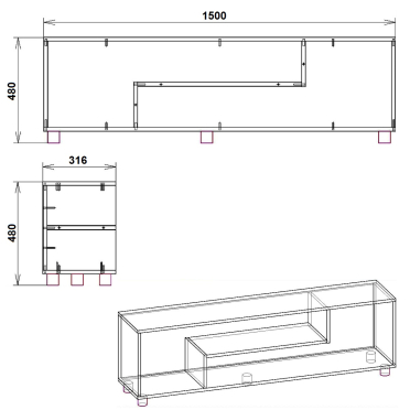 Тумба ТВ 2 МГ4