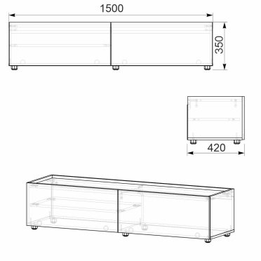 Тумба ТВ МГ6