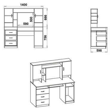 Стіл комп'ютерний Менеджер