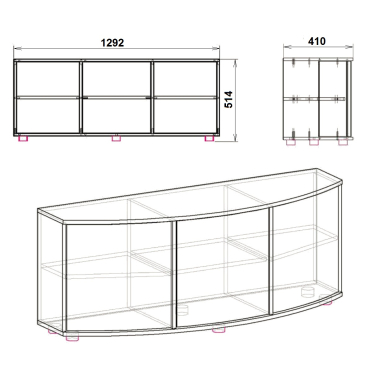 Тумбв ТВ Плазма 2