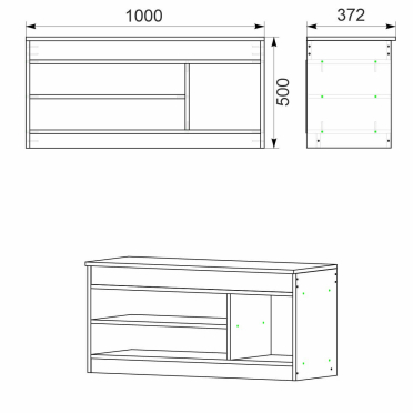 Тумба для взуття ТО 17