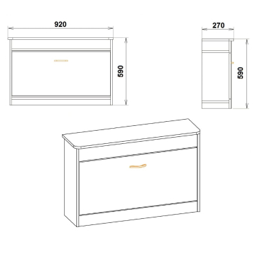 Тумба для взуття ТО-1