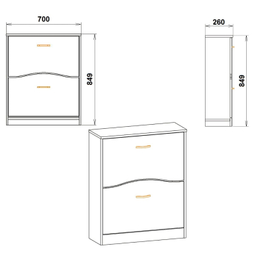 Тумба для взуття ТО 2