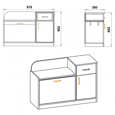 Тумба для взуття ТО 4