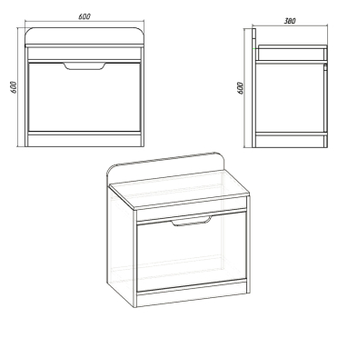 Тумба для взуття ТО 8