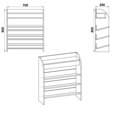 Тумба для взуття ТО 9