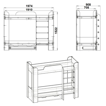 Ліжко Твікс 2