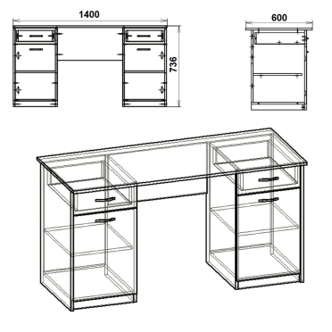 Стіл письмовий Вчитель 2