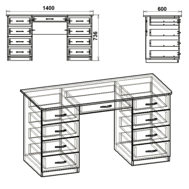 Стіл письмовий Вчитель 3