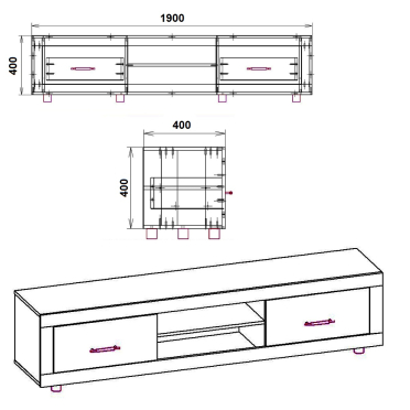 Тумба ТВ МГ1