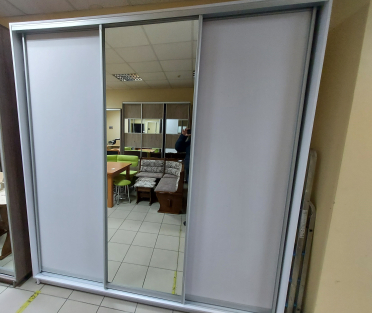 Шафа купе 210 Білий діамант