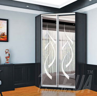 Шафа купе кутова 110