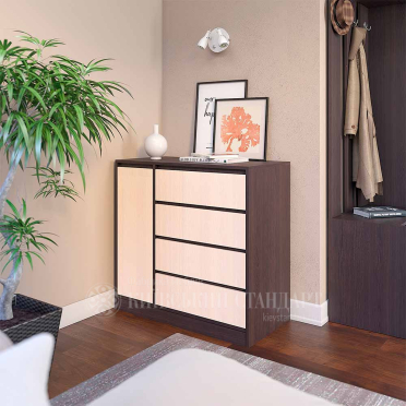 Комод №11 - 1Д+4Ш/БР