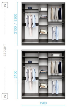 Шафа-купе Стандарт 1900 мм