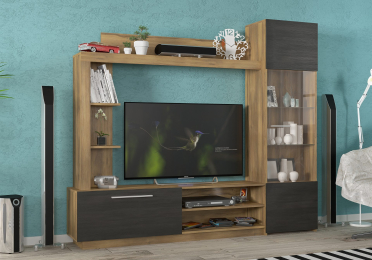 Стінка у вітальню Тренто горіх